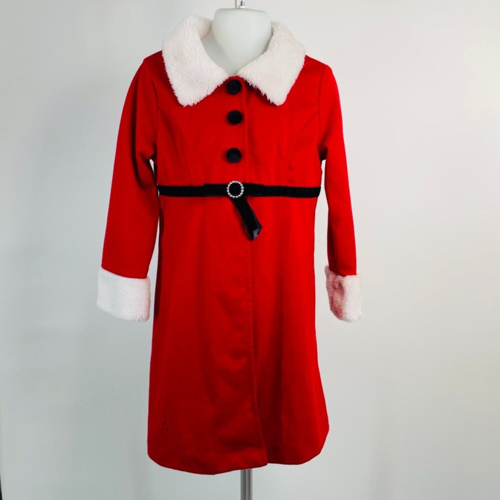 🎄Girls Red Christmas Jacket Size 5